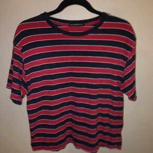 Blue and Red Striped T-shirt